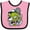 Pink and Black, variant on Inktastic Tennis Ball Boys or Girls Baby Bib