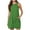 Green, variant on Ahuyic Womens Summer Casual Dress,Womens Plus Size Dress,Womens Casual Printing Pocket Sleeveless Round-Neck Dress,Green,M