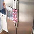 thumbnail image 2 of SEANATIVE 6 PCS Refrigerator Door Handle Covers Kitchen Appliances Handle Protector Washable Door Cloth Protector Keep Off Smudges, Stain, Wear and Tear, Cute Bunny Rabbit Flower Pink Easter, 2 of 7