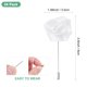thumbnail image 3 of Uxcell 24-Pack Insignias de Flor para Hombres, Boutonnieres de Rosa para Bodas/Bailes/Fiestas [Blanco Puro], 3 of 7