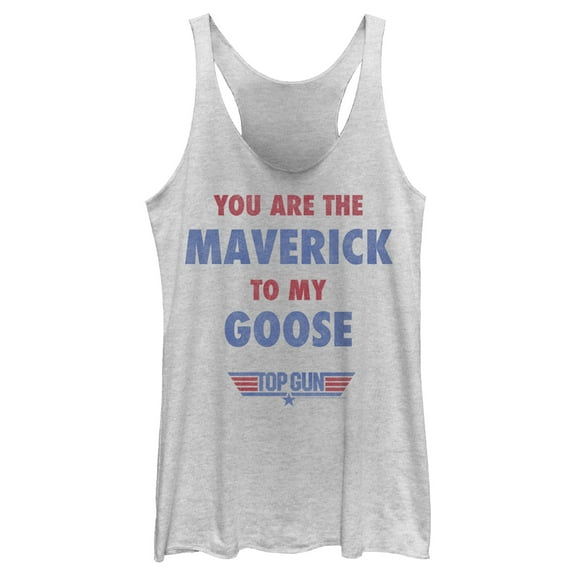 Women's Top Gun You Are the Maverick to My Goose  Racerback Tank Top