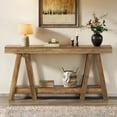 thumbnail image 3 of Tribesigns 70.87" Farmhouse Console Table, 2-Tier Entryway Accent Table Behind Sofa for Living Room, Entrance, Foyer, 3 of 7