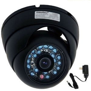 VideoSecu IR Night Vision Outdoor Vandal proof CCD CCTV Security Camera 3.6mm Wide View Angle Lens 480TVL with Power