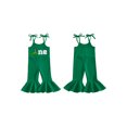 thumbnail image 2 of BemeyourBBs Infant Baby Girls First Birthday Golf Outfit One Years Old Romper Spring Summer Clothes Tie-up Spaghetti Straps Embroidery Letters Jumpsuit, 2 of 9