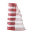 thumbnail image 4 of Elodie 10 Yards Xmas Tree Decor Red and White Striped Mesh Ribbon Xmas Decor DIY Decor, 4 of 8