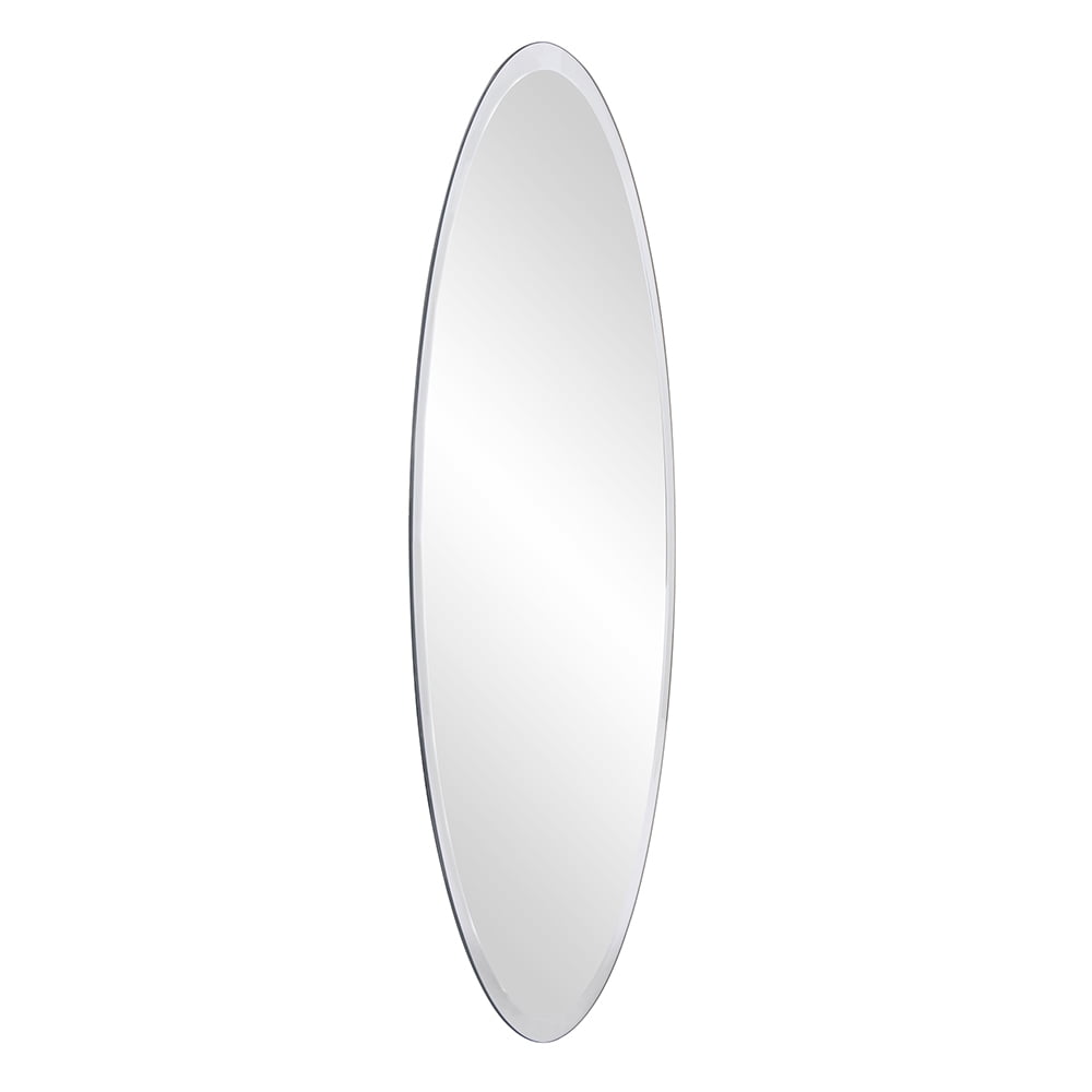 Tyler Dillon Oval Freamless Beveled Wall Mirror 36"H x 24"W