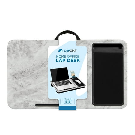 LapGear&reg; Home Office Lap Desk, 21 x 12 in., White Marble