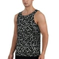 thumbnail image 2 of Picia Numbers Printed Men’s Performance Tank, Men's Workout Tank Top Moisture-Wicking Tank Top Muscle tee, Breathable Workout Shirt-XX-Large, 2 of 7