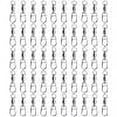thumbnail image 1 of 50pcs 8 Word Bearing Rolling Swivel Sólido Anillo Snap Conectores de señuelos de pesca (1), 1 of 2