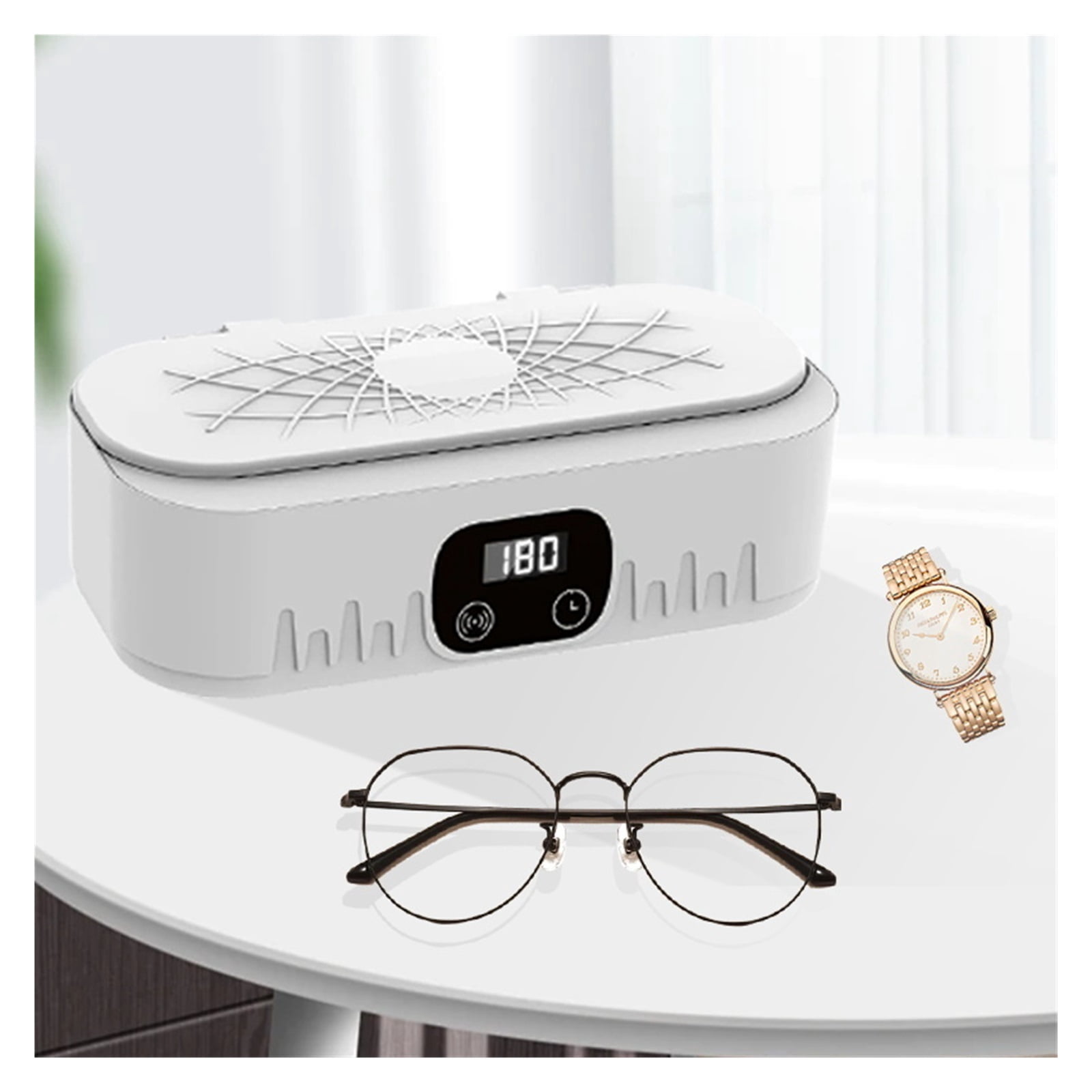 Ultrasonic Glasses Ultrasonic Cleaner Cleanser High Frequency Ultrasound Cleaning Bath For Glasses Jewelry Ultra Cleaner