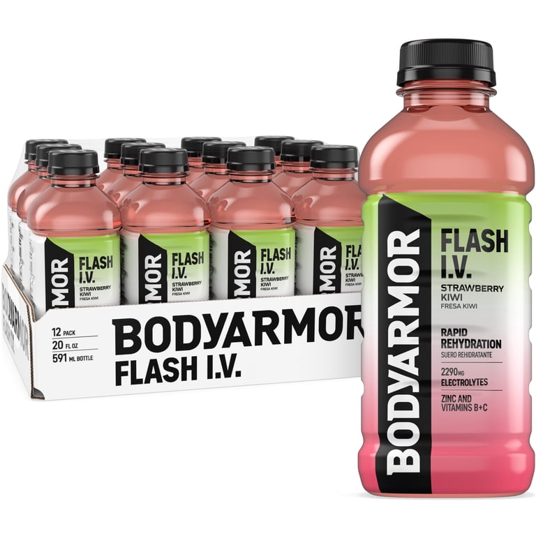 BODYARMOR Flash I.V. Strawberry Kiwi, 20 fl oz, 12 Pack photo 1