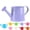 Purple, variant on 1L Metal Watering Can with Long Spout, Small Watering Can for Indoor Outdoor Plants, Galvanized Steel Gardening Watering Pot