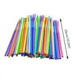 thumbnail image 4 of Taotanxi 50Pcs Juice Straws Pragmatic Plastic Milk Tea Straw Cocktail Iced Coffee Smoothie Straws for Use With Any Cup Or Water Bottle 10 Inches, 4 of 6