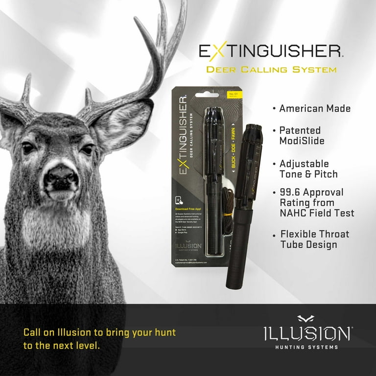 Extinguisher Deer Call (Black) - Illusion Systems Deer Call