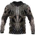 thumbnail image 3 of Sudadera con capucha de los Caballeros Templarios para hombre, con estampado 3D, de gran tamaño, estilo Harajuku, chaqueta holgada, jersey informal, ropa de calle con capucha, 3 of 5
