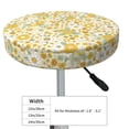 thumbnail image 4 of Gukieu Cute Sunflower Print Round Chair Cover, Dust-proof and Non-slip Bar Chair Protective Cover, Suitable for Bars, Restaurants, Offices-12 inch, 4 of 7