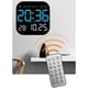 thumbnail image 5 of Reloj despertador Digital, configuración de alarma , 10 niveles, ajuste de brillo, temperatura, fecha, semana, visualización para el hogar y la , Azul, 5 of 8