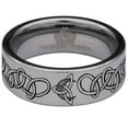 thumbnail image 2 of Celtic Trinity and Crescent Moon Tungsten Carbide Ring, 2 of 9