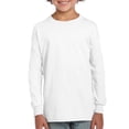 thumbnail image 3 of Gildan Boy's Undershirts, 4 Pack Ultra Cotton Long Sleeve T-Shirt, Sizes S - XL, 3 of 6