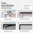 thumbnail image 5 of AUGO Magnetic Screen Door - Self Sealing, Heavy Duty, Hands Free Mesh Partition - Pet and Kid Friendly - Patent Pending Keep Open Feature - 38 Inch x 97 Inch, 5 of 6