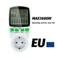 thumbnail image 4 of Smart AC Power Meter Wattmeter Billing Socket Energy Meter KWh Voltage Current Frequency Electricity Monitor EU/US/UK/AU/FR ,Easy to Install, 4 of 9