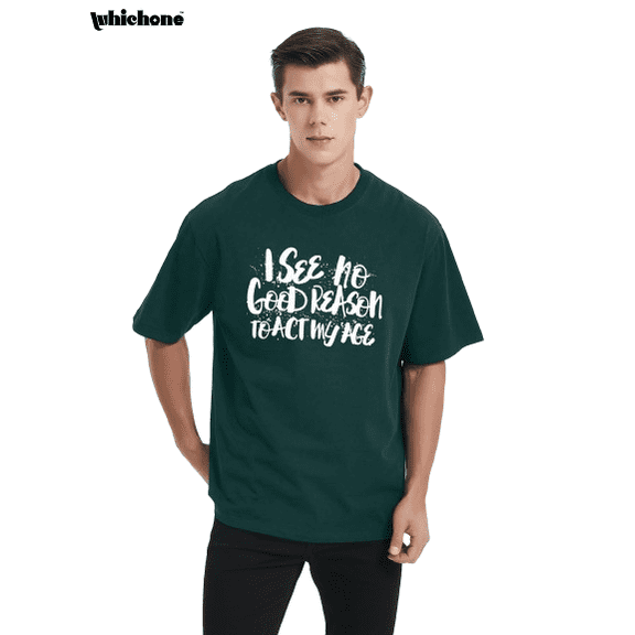 I See No Good Reason Men's Graphic Tee with Short Sleeves, Sizes S-3XL