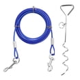 thumbnail image 1 of Outdoor Durable Blue Pet Ground Stake, Dog Traction Rope, For Dogs Blue Dog Pile + Steel Small Size, 1 of 8