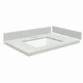 thumbnail image 6 of Transolid Vt28.5X22-1Ku-4 Silestone 29" Quartz Vanity Top - Statuario, 6 of 7