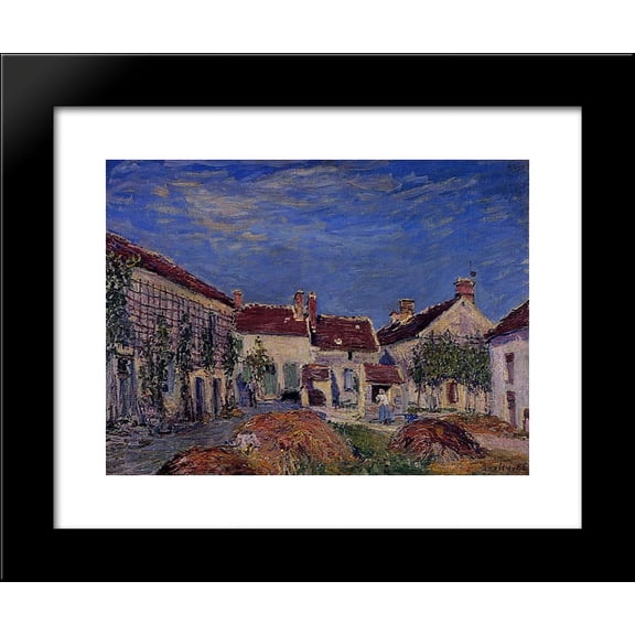 Courtyard at Les Sablons 20x24 Framed Art Print by Alfred Sisley