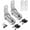 Chrome -2 Pack, variant on 10 Pack Cabinet Lock with Keys, 1-1/8” RV Storage Locks Keyed Alike, RV Locks for Storage Door, Camper Cabinet Door Toolbox Lock RV Cam Locks with Manual