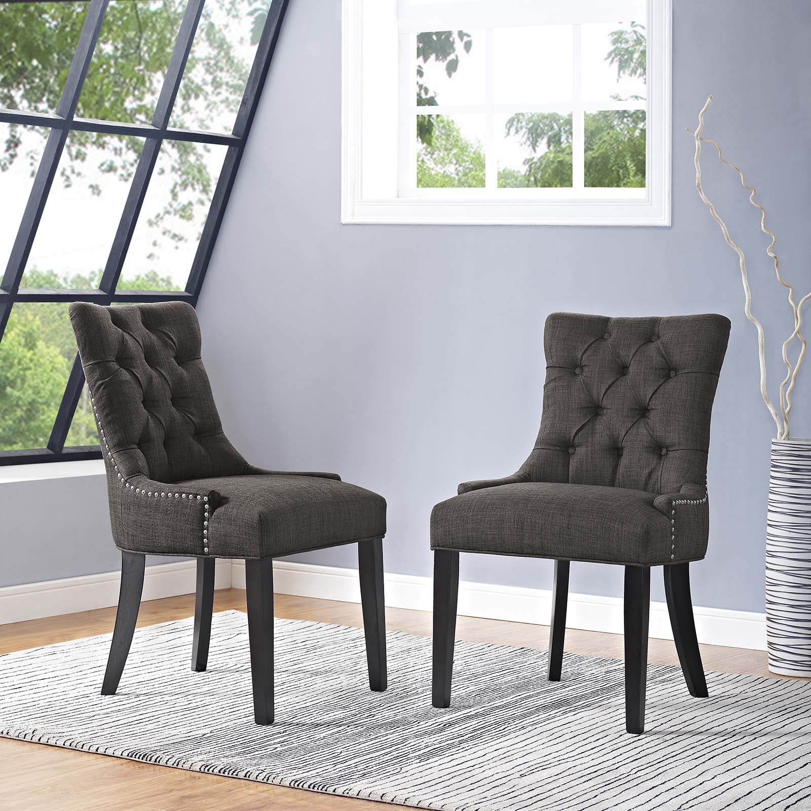 Modway Regent Upholstered Dining Side Chair Set Of 2 Multiple Modway Regent Upholstered Dining Side Chair Set Of 2 Multiple Colors Com