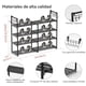 thumbnail image 4 of Organizador De Zapatero,Zapatero De 4 Niveles con Ganchos Multifuncionales para Zapateros Apilables para hasta 20 Pares,Zapatero Que Ahorra Espacio para Guardar Y Almacenar Zapatos, 4 of 8