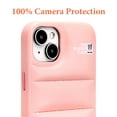 thumbnail image 2 of Hot Off for Nappa Leather iphone 13Promax 14 14Plus 14Pro 14Promax, Puffer Phone Case Puffy iPhone Cover [Full Body Protection] [Non-Slip] Soft and Warm Phone Cover, Pink for iPhone 14 PLUS, 2 of 5