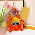 thumbnail image 6 of Uuiauoio Soft Plush Toy Keychain with Stuffed Animal Design, Embroidery Eyes for Bags and Backpacks, Cute Miniature Key Ring for Daily Use and Gift Giving, Durable Plush Keychain for Adults, 6 of 7