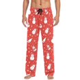thumbnail image 7 of FORMRS Mens Pajama Pants with Pockets Sleepwear Lounge Bottoms Sizes S-2XL, Red Snowman, 7 of 7