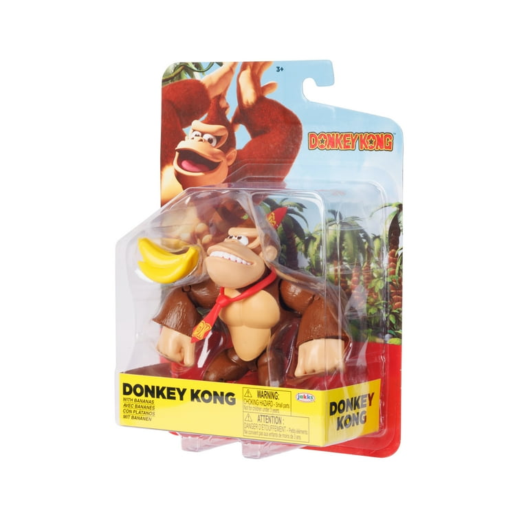 Nintendo Donkey Kong 4 inch Action Figurine Toy with Bananas