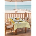 thumbnail image 2 of Outdoor Tablecloths with Umbrella Hole & Zipper, Yellow Bee Gnomes Tablecloth Rectangle 60x84 Inch, Spring Floral Daisy Farmhouse Waterproof Table Cloth, Patio/Pool/Picnic Table Covers, 2 of 8