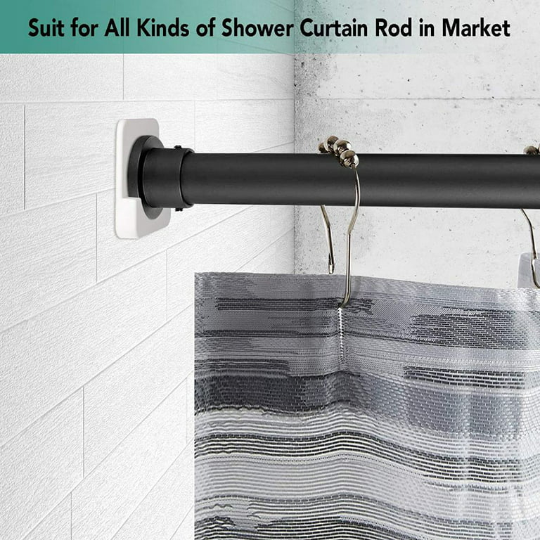 Adhesive Shower Curtain Rod Holder - Tension Rod Holders Mount