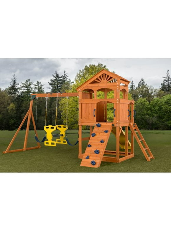Wooden Swing Sets in Swing Sets