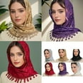 thumbnail image 2 of Tassels Lace Flower Veils Latin Shawl Head Scarf Head Covering Bridal Veils Church Veils Head Covering for Various Event, 2 of 8