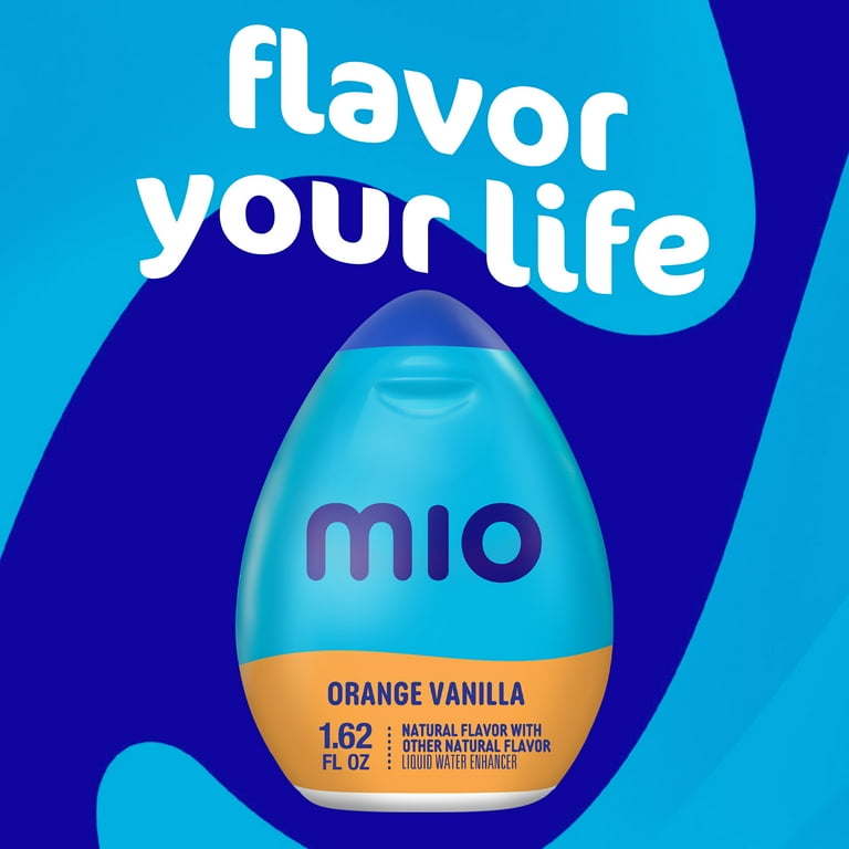 Mi & O Orange Vanilla Liquid Water Enhancer, 1.62 fl oz, Pack of 5