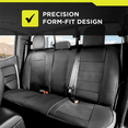 thumbnail image 3 of Auto Drive Full Faux Leather Rear Bench Seat Cover - Black, Universal Fit, 3 of 6