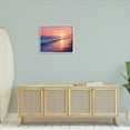 thumbnail image 3 of Stupell Industries Sunset over Beach Waves Landscape Photography White Framed Art Print Wall Art, 30 x 24, 3 of 9