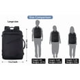 thumbnail image 3 of Mochila de viaje MATEIN para hombre, 27 L, ligera e impermeable, negra, 3 of 9