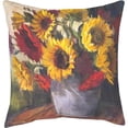 thumbnail image 1 of Manual Woodworkers & Weavers SLSTSF 18 in. September Sunflowers Indoor & Outdoor Pillow, 1 of 1