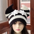 thumbnail image 3 of Women Horn Hat for Outdoor Sports Lovely Colorful Head Wrap Hat for, 3 of 10
