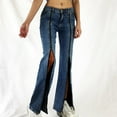 thumbnail image 4 of High Waist Y2k Jeans Women Boyfriend Fashion Ripped Wide Leg Bootcut Straight Loose Baggy Cargo Denim Pants Trousers, 4 of 6