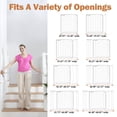 thumbnail image 6 of Vomeast 36in Extra Tall Baby Safety Gate,29.93- 48.8in Extra Wide Metal Dog Gates for Stair and Doorways,Pressure Mounted,White, 6 of 10