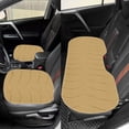 thumbnail image 4 of 3 Pcs Car Seat Covers Full Set Winter Plush Cushions, Warm Soft Automotive Seat Protectors with Anti-Slip Rubber Backing, Easy Install Washable for Car SUV Truck Van, 4 of 8