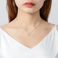thumbnail image 5 of K-KED Solitaire CZ Heart Shape Pendant Necklace for Women Sterling Silver Chain 18In, 5 of 7